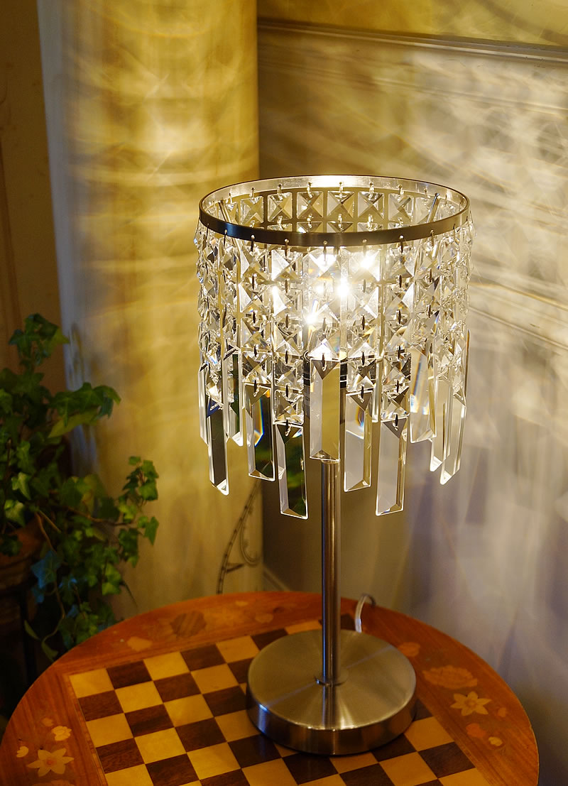 30％OFF】 ガラスシャンデリア ４灯 テーブルランプ ケウェウス ケフェウス -2 LED電球対応可 照明 電球 卓上ライト テーブルライト 