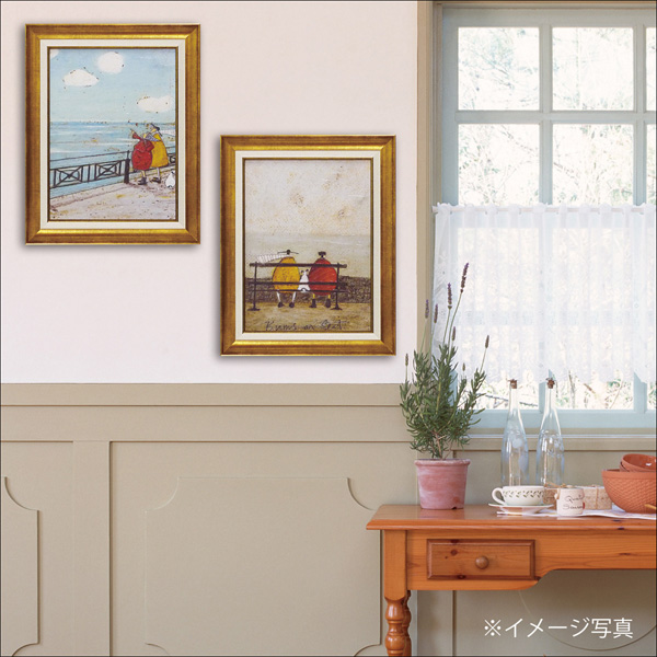 サム トフト「ひと休み」Gel加工 絵画 インテリア 額絵 フレーム