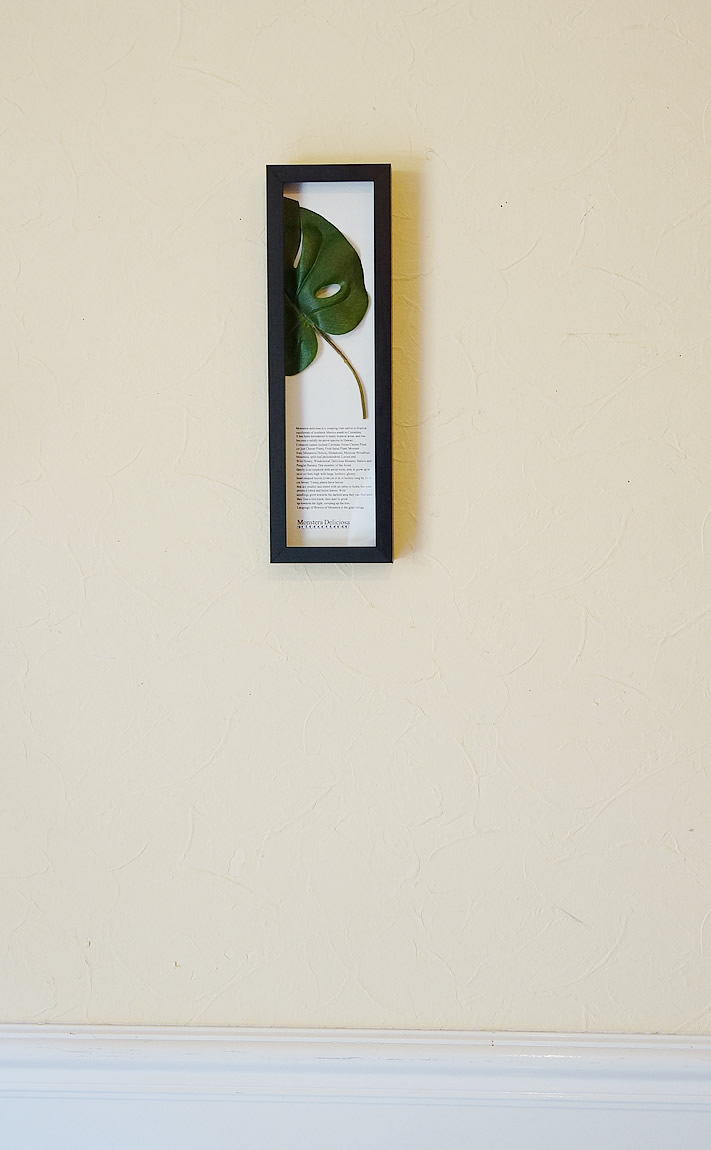 リーフパネル モンステラ フレーム 観葉植物 おしゃれフレーム 額 絵画 インテリア 壁掛け プレゼント 人気