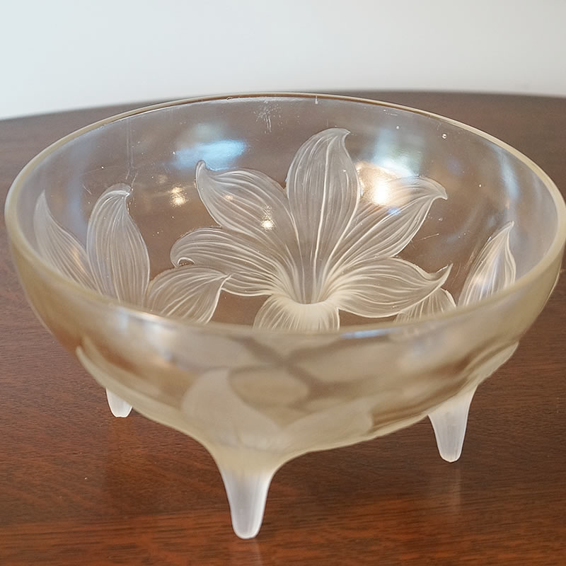  ルネ ラリック Rene Lalique LYS（リス）百合の花 ガラス 置物 1924年頃 オパールセント 