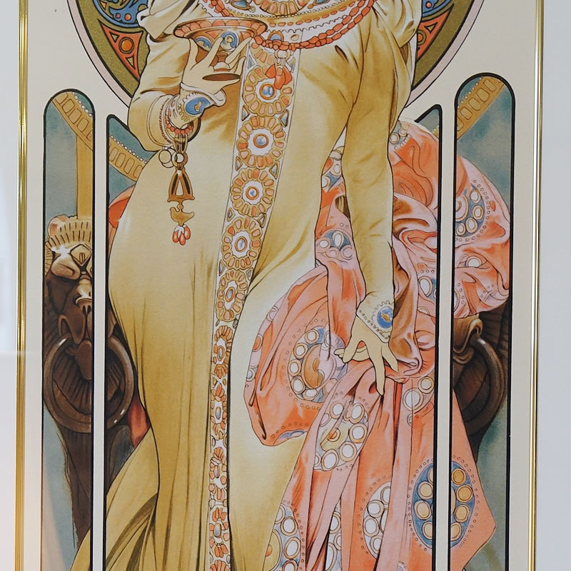 アルフォンス ミュシャ画 インペリアル Imperial 複製画 Alfons Mucha 財団印付 世界限定300枚 輸入家具 雑貨の専門店 E木楽館 本店