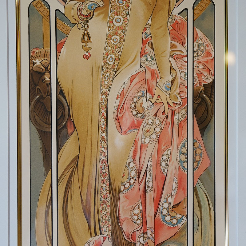 アルフォンス ミュシャ画 インペリアル Imperial 複製画 Alfons Mucha 財団印付 36 300 送料無料 輸入家具 雑貨の専門店 E木楽館 公式